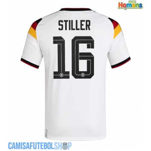 Camisa de time de futebol Alemanha Angelo Stiller #16 Replicas 1º Equipamento Mundo 2026 Manga Curta